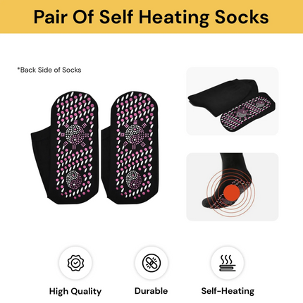 Pair Self-Heating Socks Winter Outdoor Warm Heat Insulated Socks Thermal Socks