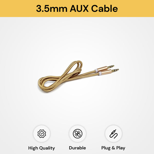 3.5mm Nylon Braided AUX Cable
