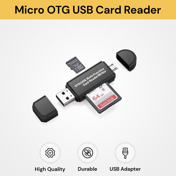 2 In 1 Micro USB OTG USB 2.0 Card Reader