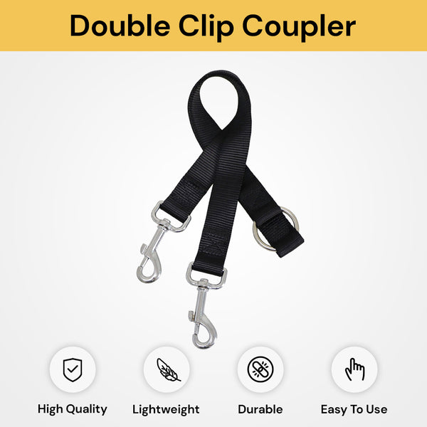 Double Clip Coupler For Dogs