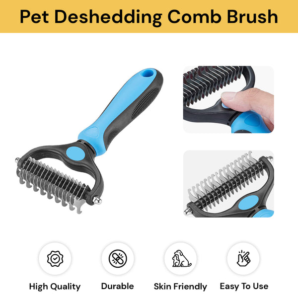 Pet Deshedding Comb Brush