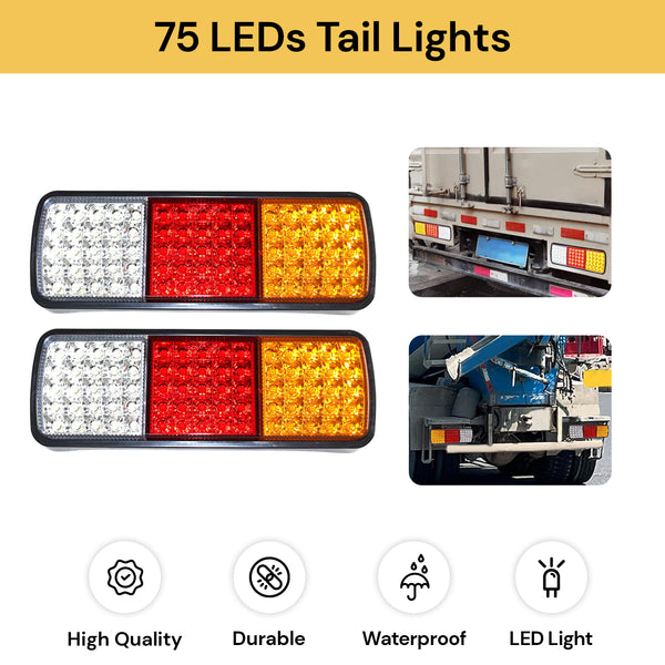 2PCs 75 LEDs Tail Lights
