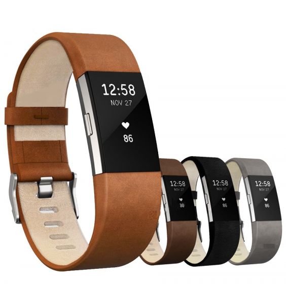 Leather band For Fit bit charge 2