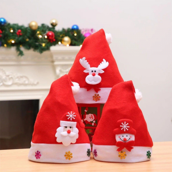 Merry Christmas Hat LED Lamp Hat Cartoon Adult Children Santa/Elk/Snowman Christmas Cap Supplies Kids Xmas Gifts 2021-11-17_9