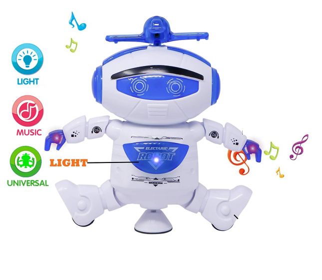 360 Rotation Electric Smart Space Walking Dancing Robot With Music & 3D Light - Multicolor 71bq3sglv0l._sl1500