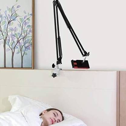 Aluminum 360Â° Adjustable Bed Flexible Long Arm Tablet Stand Phone Holder aluminium-lazy-hanging-mount-holder-for-all-mobiles-tablets-original-imagfp7tr2awuden