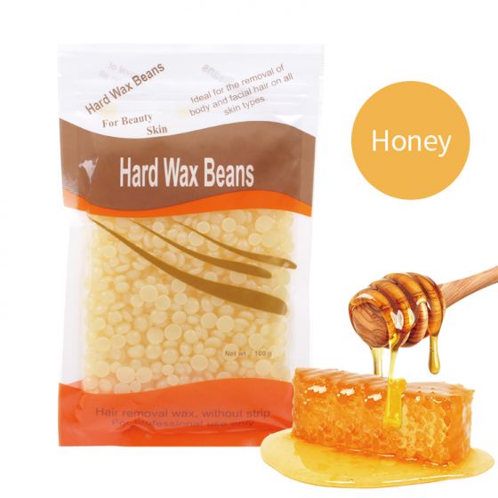 100g honey Depilatory Hard Wax Beans for Hair Removal Pearl Beads Self Waxing Honey bulk beans for sale ds_3