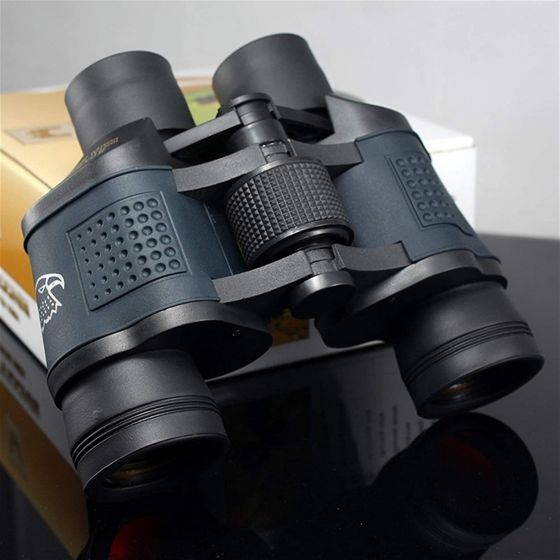 60x60 Zoom Coordinate HD Binoculars Day / Low-Light Night Vision Hunting Camping Hiking Waterproof Outdoor Telescope with Pouch, Great Present 5-3000M fdfdfgfdgret