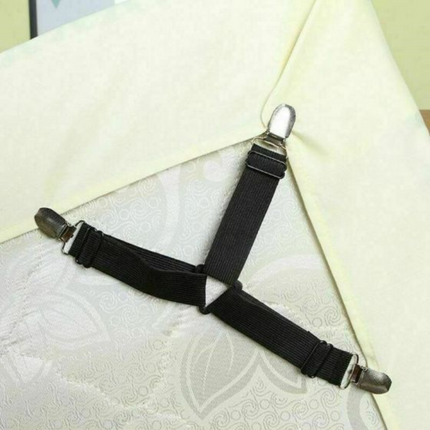 Elastic Bed Mattress Sheet Straps Clips Grippers