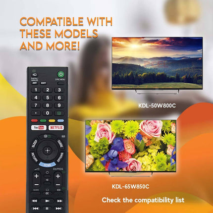 GENUINE SONY REMOTE CONTROL for ALL SONY TV NETFLIX Bravia 4k Ultra HD Smart