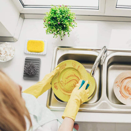 Silicone Soap Dish Soap Holder Rack