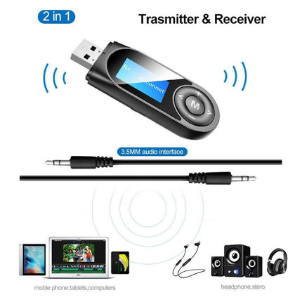 USB Bluetooth 5.0 Transmitter Receiver