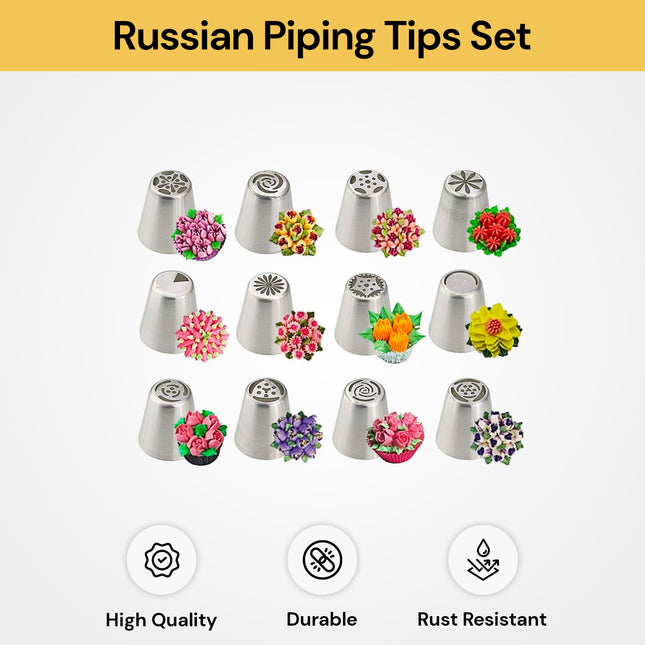 14Pcs Cake Piping Tips Set