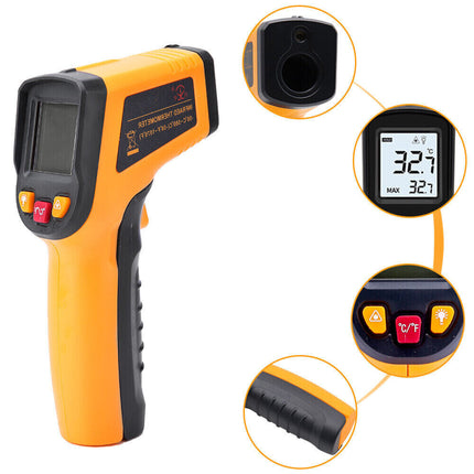 Non-contact Digital Laser Infrared Thermometer LCD IR Temp Meter Temperature Gun