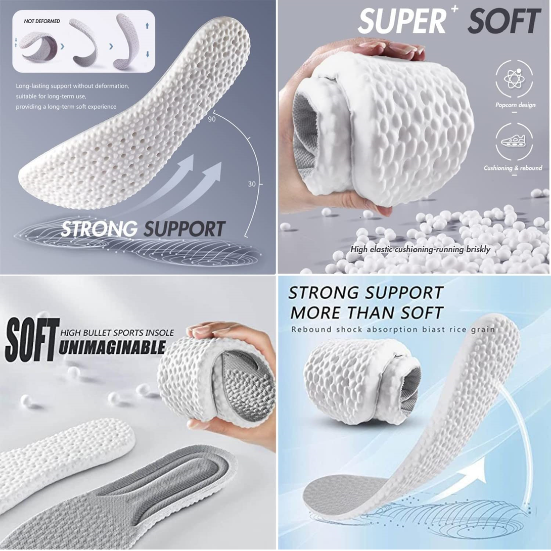 Memory Foam Insoles Inner Sole Insert Air Cushion Foot Shoe Pads Heigh