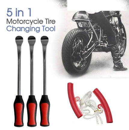 5 in 1 Motorcycle Motorbike Practical Spoon Tire Irons Lever Tyre Changing Tool