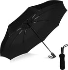 Automatic Folding Umbrella Windproof Auto Open Compact With 12Ribs Fiberglass