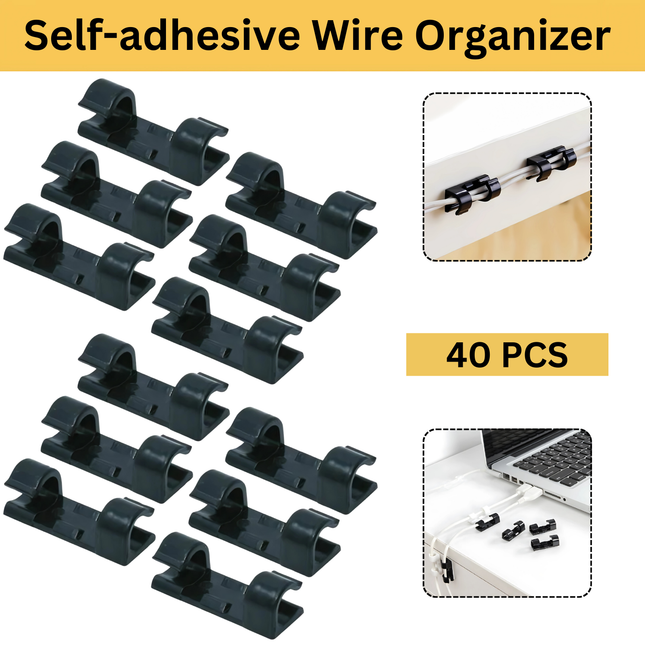 Upto 100PCS Self-adhesive Wire Organizer