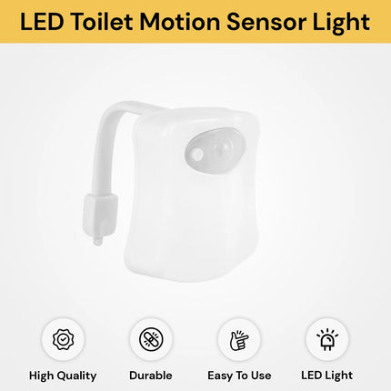 Upto 4 pcs LED Toilet Motion Sensor Light