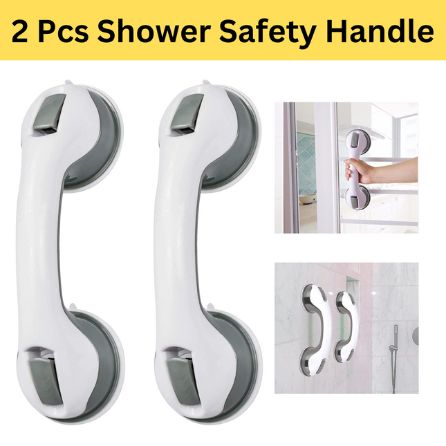 2PC Safety Support Hand Rail Handle Bar Grip Grab Suction Bath Bathroom Shower