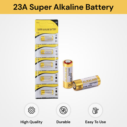 5PCs 23A 12V Super Alkaline Battery