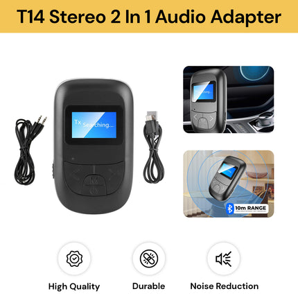 T14 Stereo 2 In 1 Audio Adapter