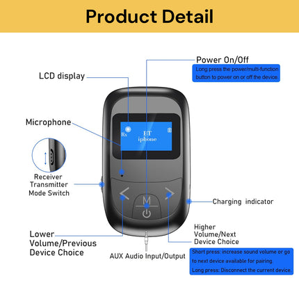T14 Stereo 2 In 1 Audio Adapter