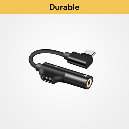 2 In 1 USB Type C to 3.5mm Audio Jack Charger