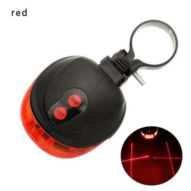 Bike Back Rear LED Helmet Bicycle Cycling Running Safety Tail Light