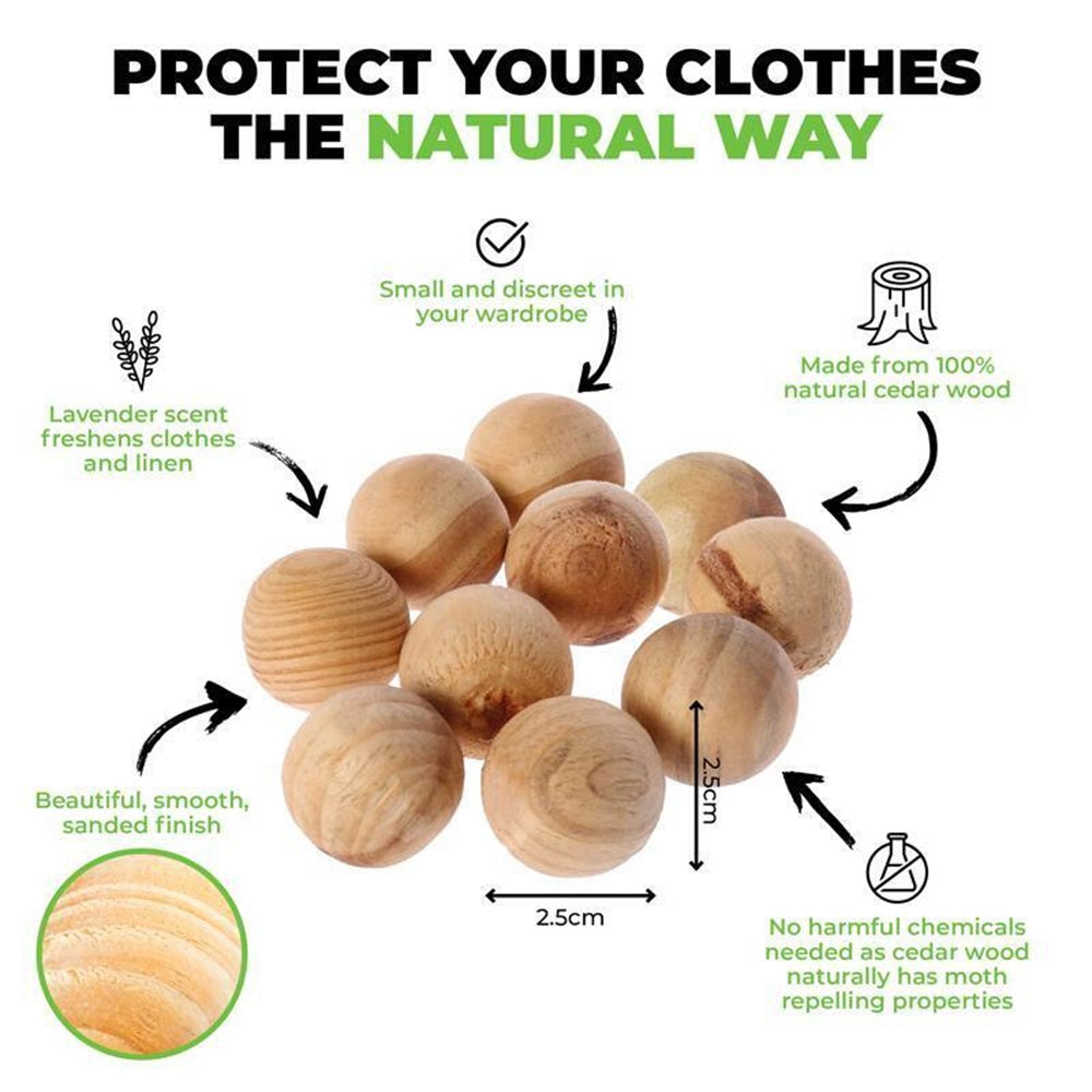 100 PCS Natural Cedar Mothballs
