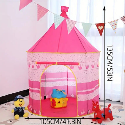 Kids Playhouse Play tent Pop Up Castle Princess Indoor Outdoor( Girls/Boys)