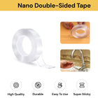 Nano Double-Sided Tape Transparent Traceless Clear Anti-Slip Adhesive Tape