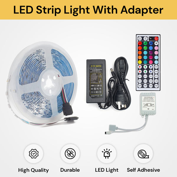 300 LEDs 5050 RGB 5M LED Strip With Adapter