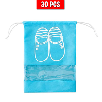 UPTO 30PCS Shoe Storage Bag Organizer Dustproof Travel Carry Case for Shoes Heels Boots Closet Wardrobe Protection Reusable Storage Pouch