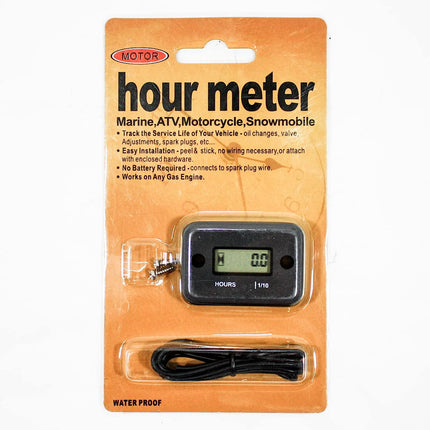 Inductive Waterproof Hour Meter - Maintenance Tracker, Durable