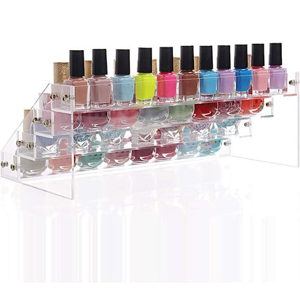 Acrylic Clear Display Nail Polish - Organized, Showcase Design