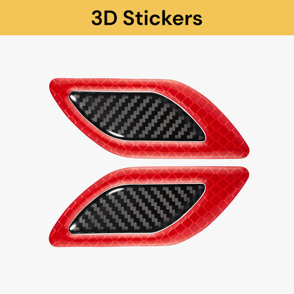 6PCs 3D Reflective Stickers 3DSticker07