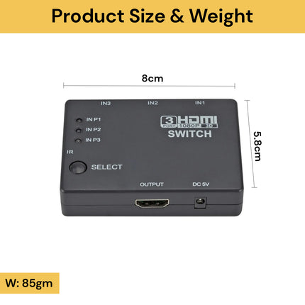 3 In 1 HDMI Splitter