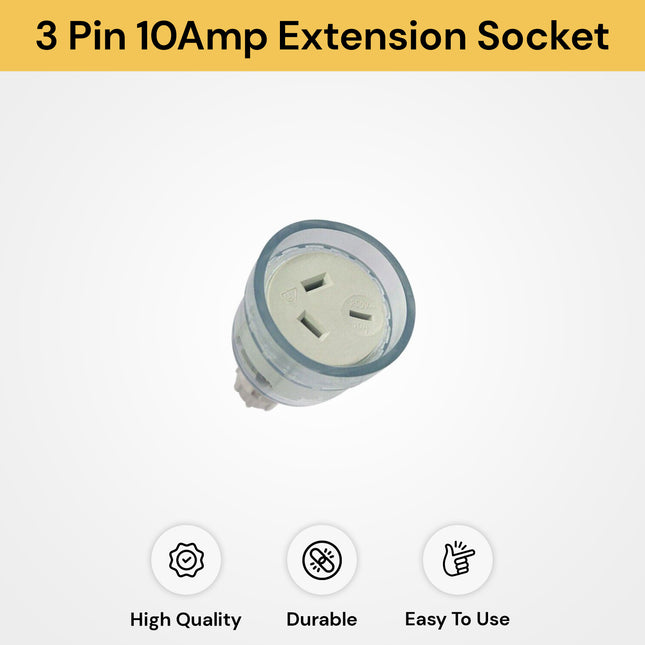 3 Pin 10Amp Extension Socket