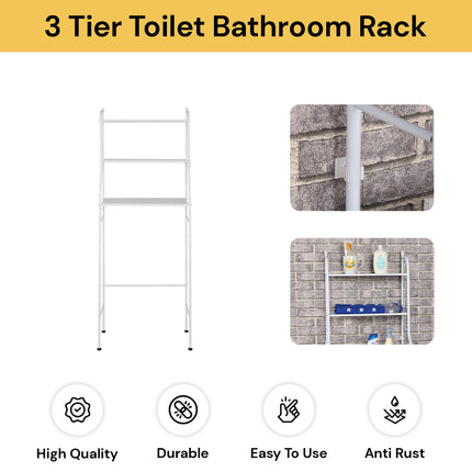 3-Tier Toilet Bathroom Rack