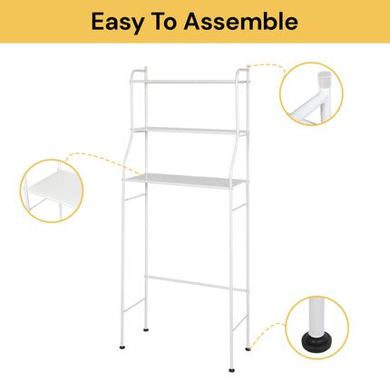 3-Tier Toilet Bathroom Rack