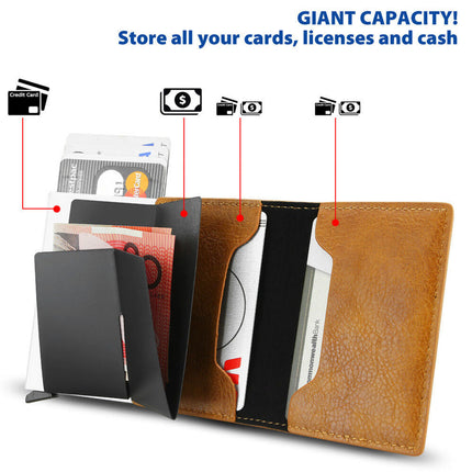 Men's RFID-Blocking Leather Wallet