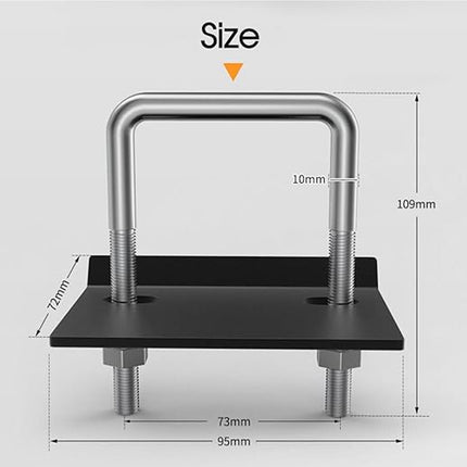 Anti-Rattle Stabilizer Hitch Tightener Bracket Tongue Tow Bar Trailer Caravan