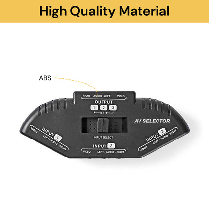 3 In 1 RCA Splitter