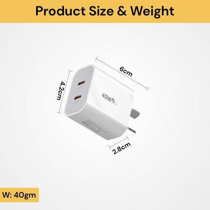 40W Dual USB Adapter