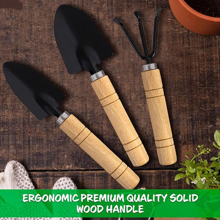 3-Piece Mini Garden Shovel/Rake/Spade