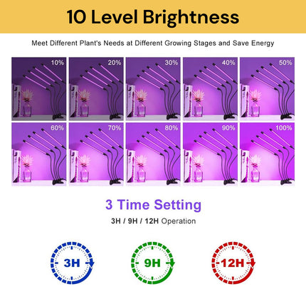 4 Heads Plant Grow Light