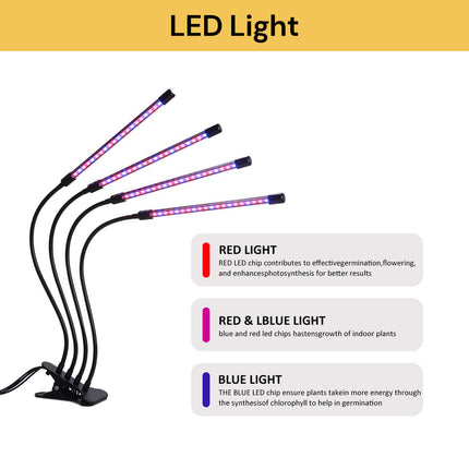 4 Heads Plant Grow Light