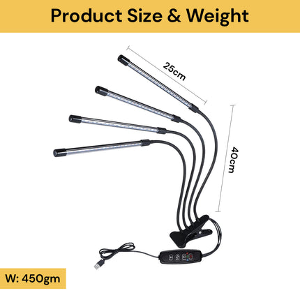 4 Heads Plant Grow Light