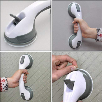 2PC Safety Support Hand Rail Handle Bar Grip Grab Suction Bath Bathroom Shower